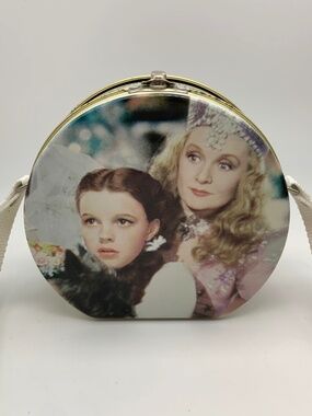 VTG Wizard of Oz Dorothy Glinda Good Witch Small Metal Eclectic Trinket Purse